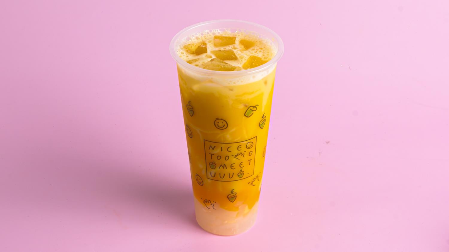 Mangooo Milk Tea - L- Cold 芒果啵啵奶茶