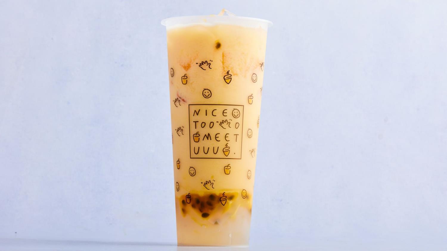Passionfruit Milk Tea - L - Cold 百香果啵啵奶茶