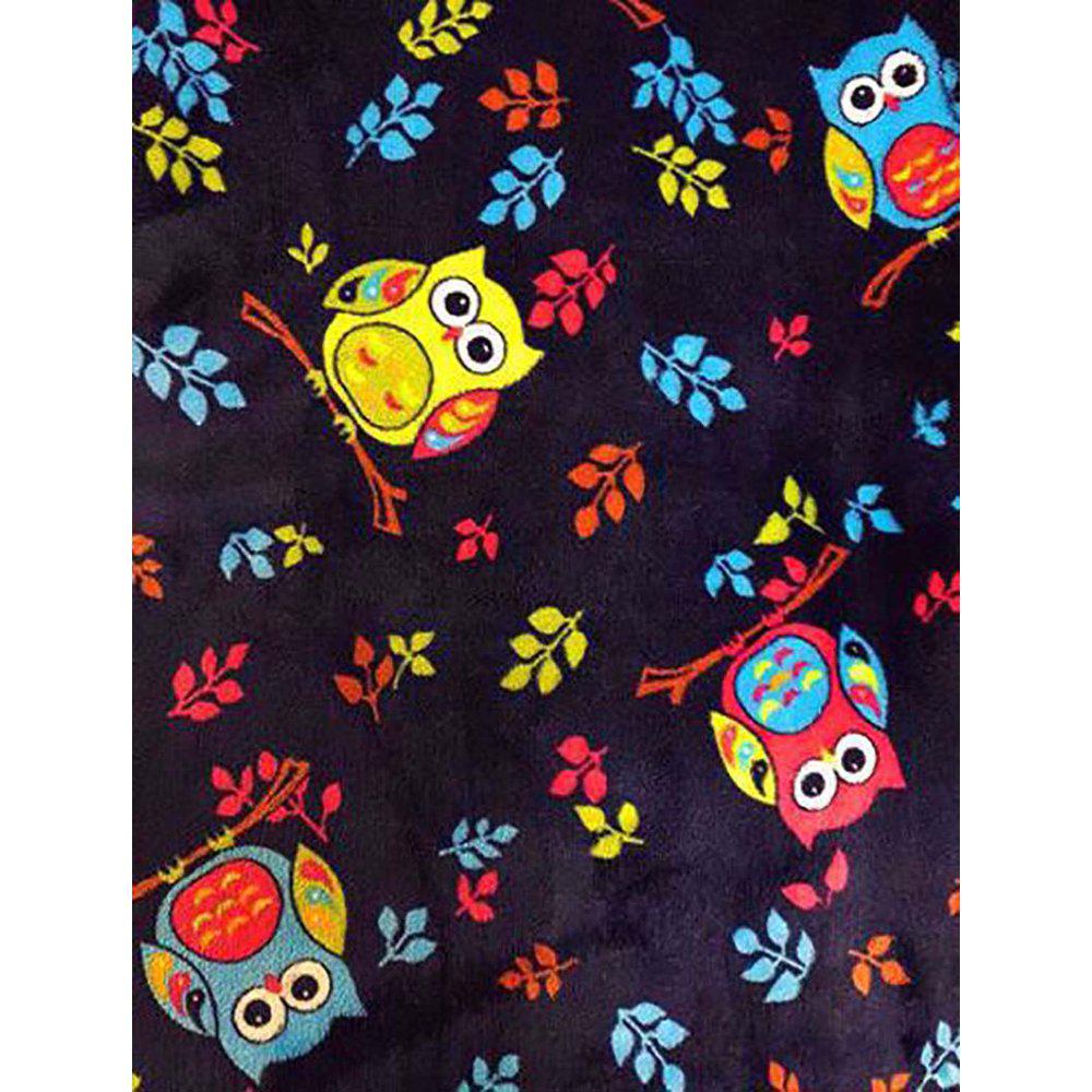 Juunik Madrass Mörkblå/Ugglor L 75X60Cm