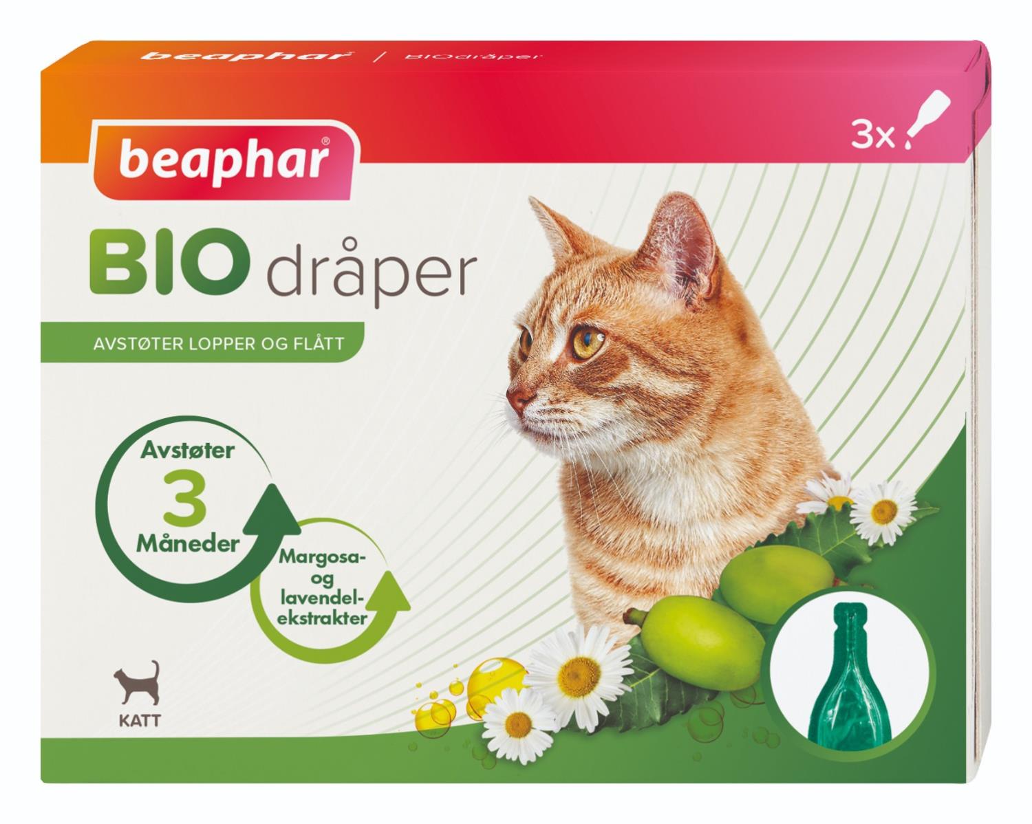 Beaphar Bio Spot On Katt Med 3 Pipetter