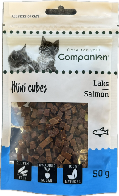 Companion Cat Mini Salmon Cubes 50G