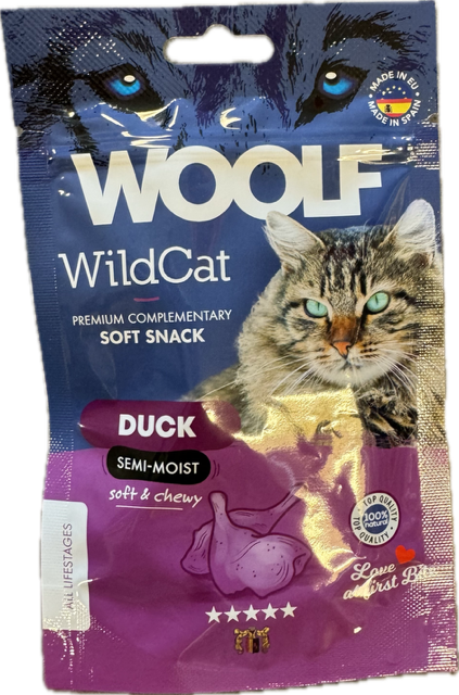 Woolf WildCat Soft Snacks Duck 50g