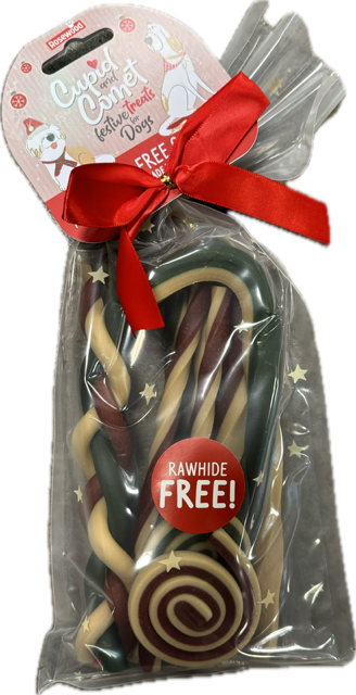 Xmas Rawhide Bumper Gift Bag For Dogs 280G