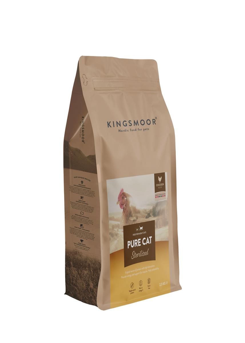 Kingsmoor Pure Chicken Ster, Cat 2,5 Kg
