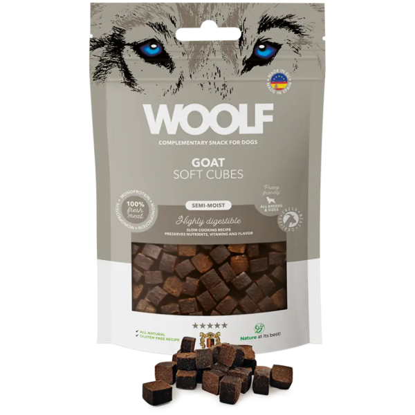 Woolf Soft Cubes Goat 100G