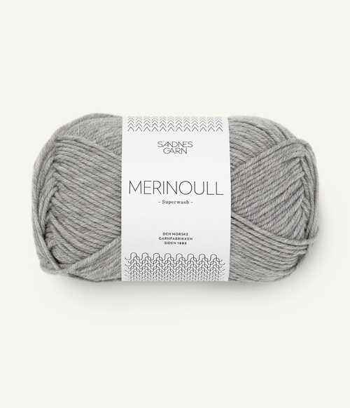 1042 Merinoull - gråmelert