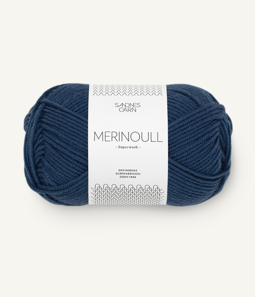6062 Merinoull - mørk blå