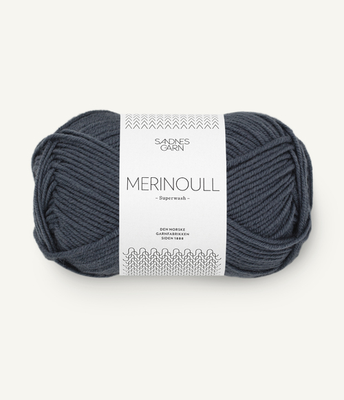 6071 Merinoull - gråblå