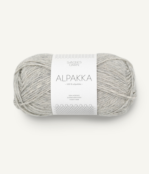 1032 Alpakka - lys grå melert