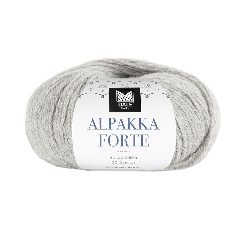 716 Alpakka Forte - lys grå melert