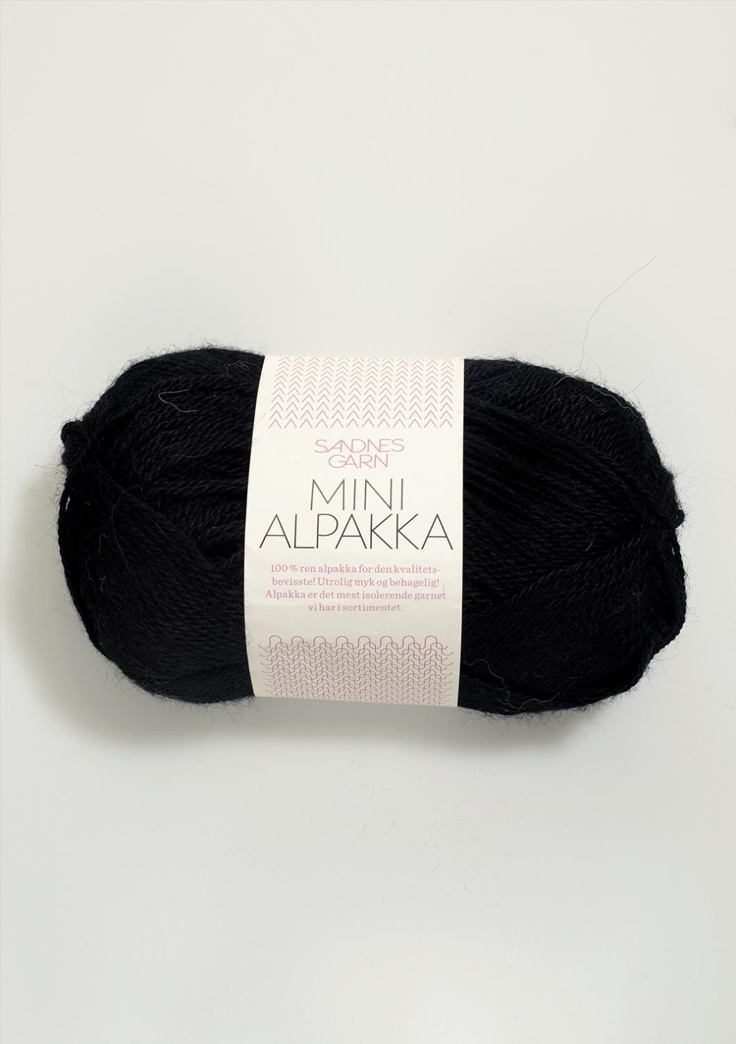 1099 Mini Alpakka - svart