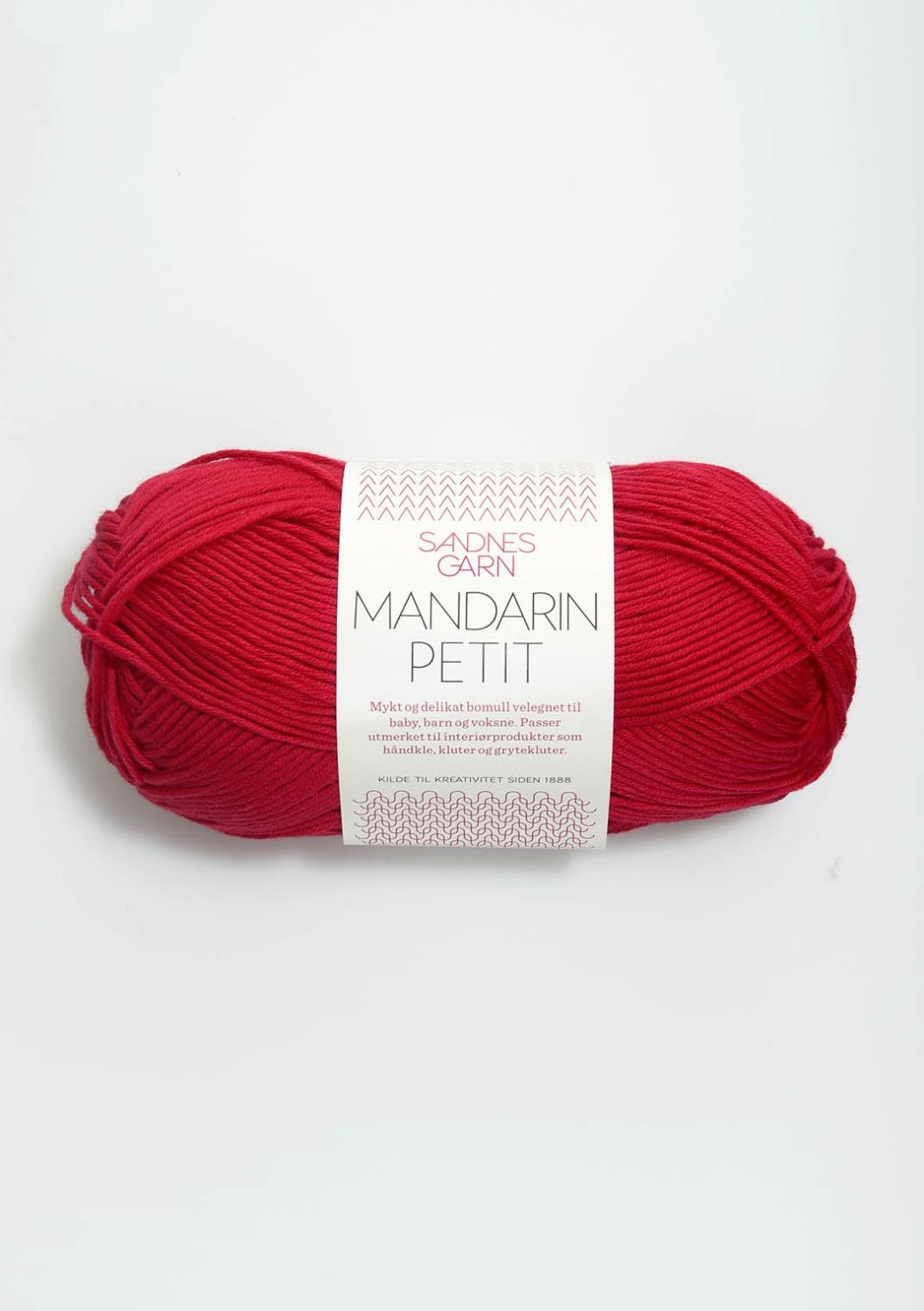 4418 Mandarin Petit - mørk rød