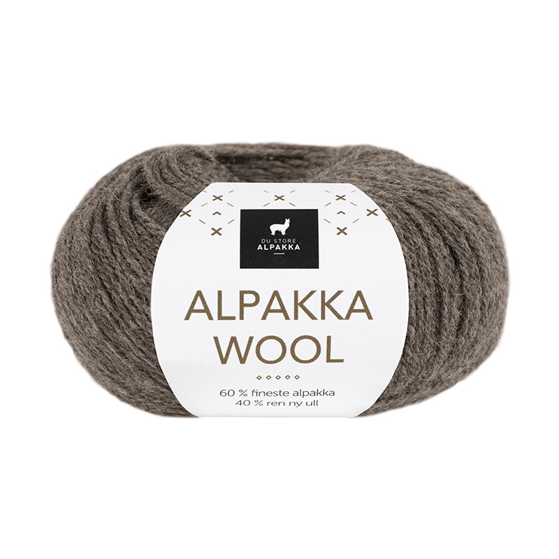 506 Alpakka Wool - brun melert