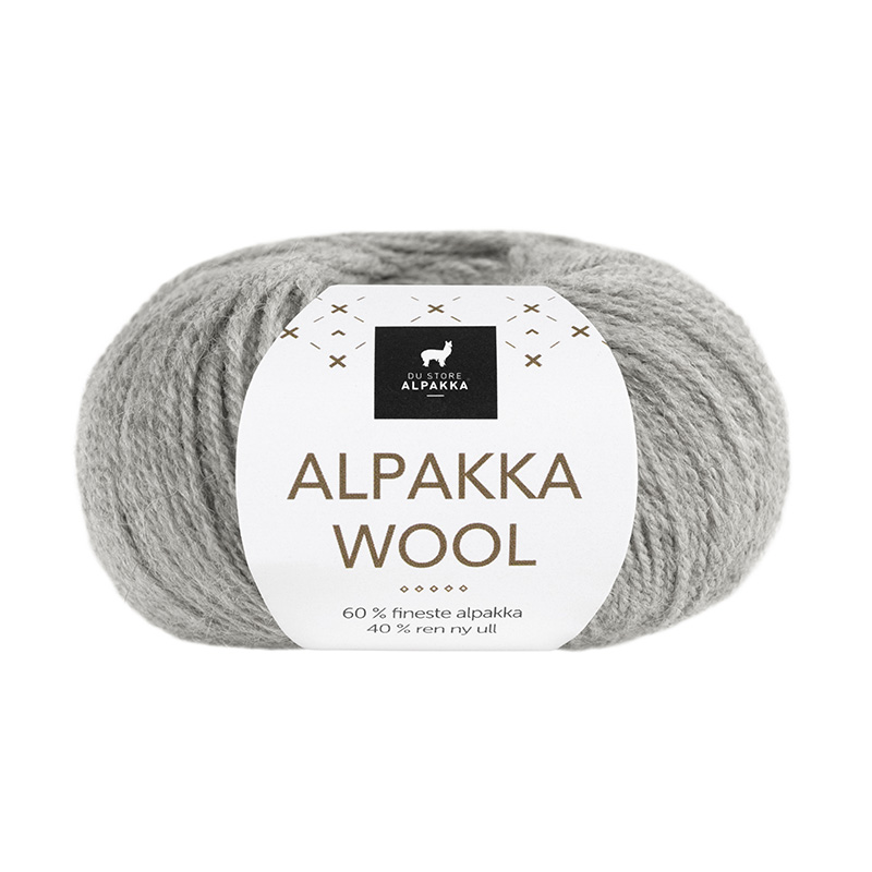 502 Alpakka Wool - lys grå melert