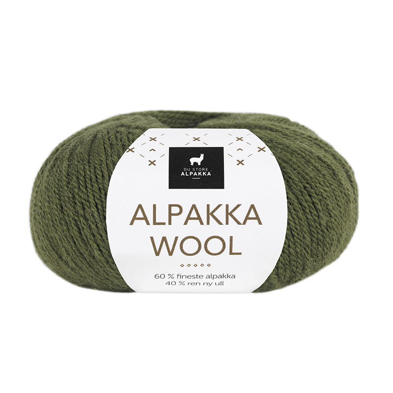 522 Alpakka Wool - mørk oliven
