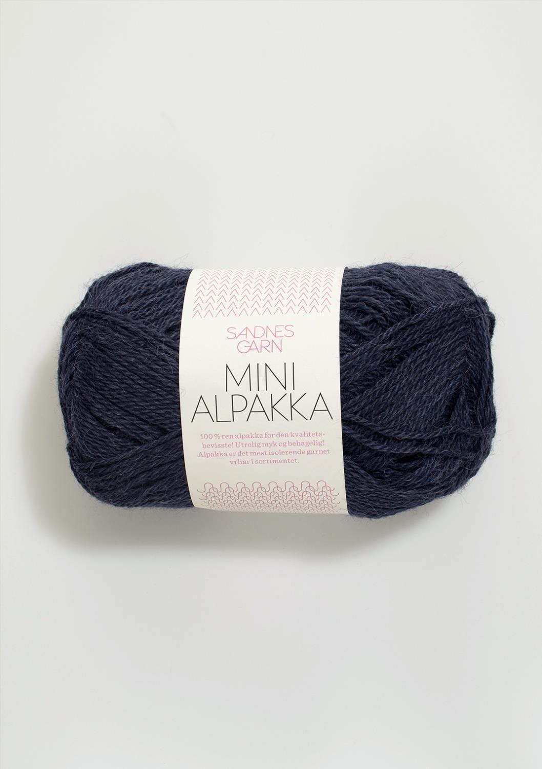 6081 Mini Alpakka - dyp blå