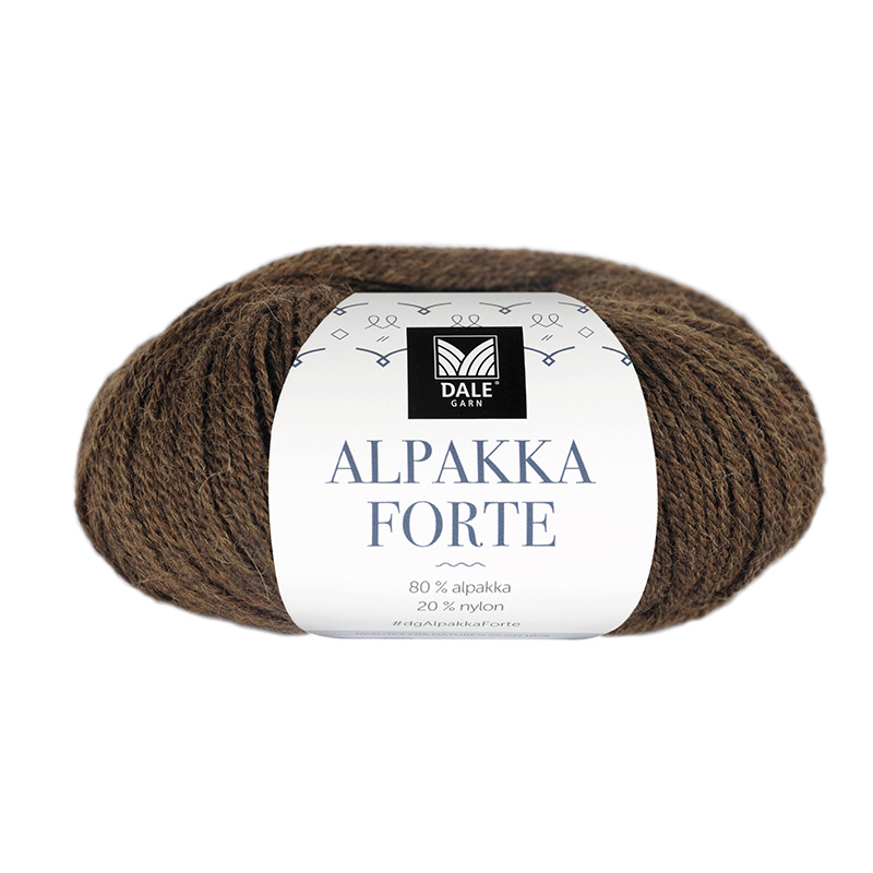 709 Alpakka Forte - varm brun melert