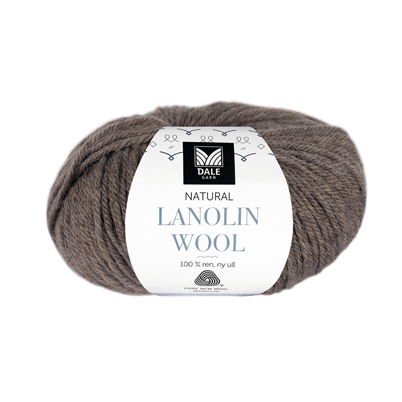 1423 Lanolin Wool - brunmelert