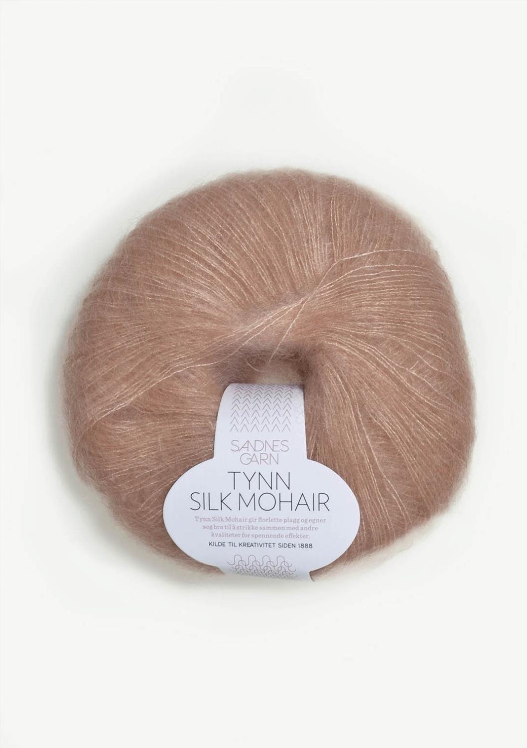 3511 Tynn Silk Mohair - pudder rosa