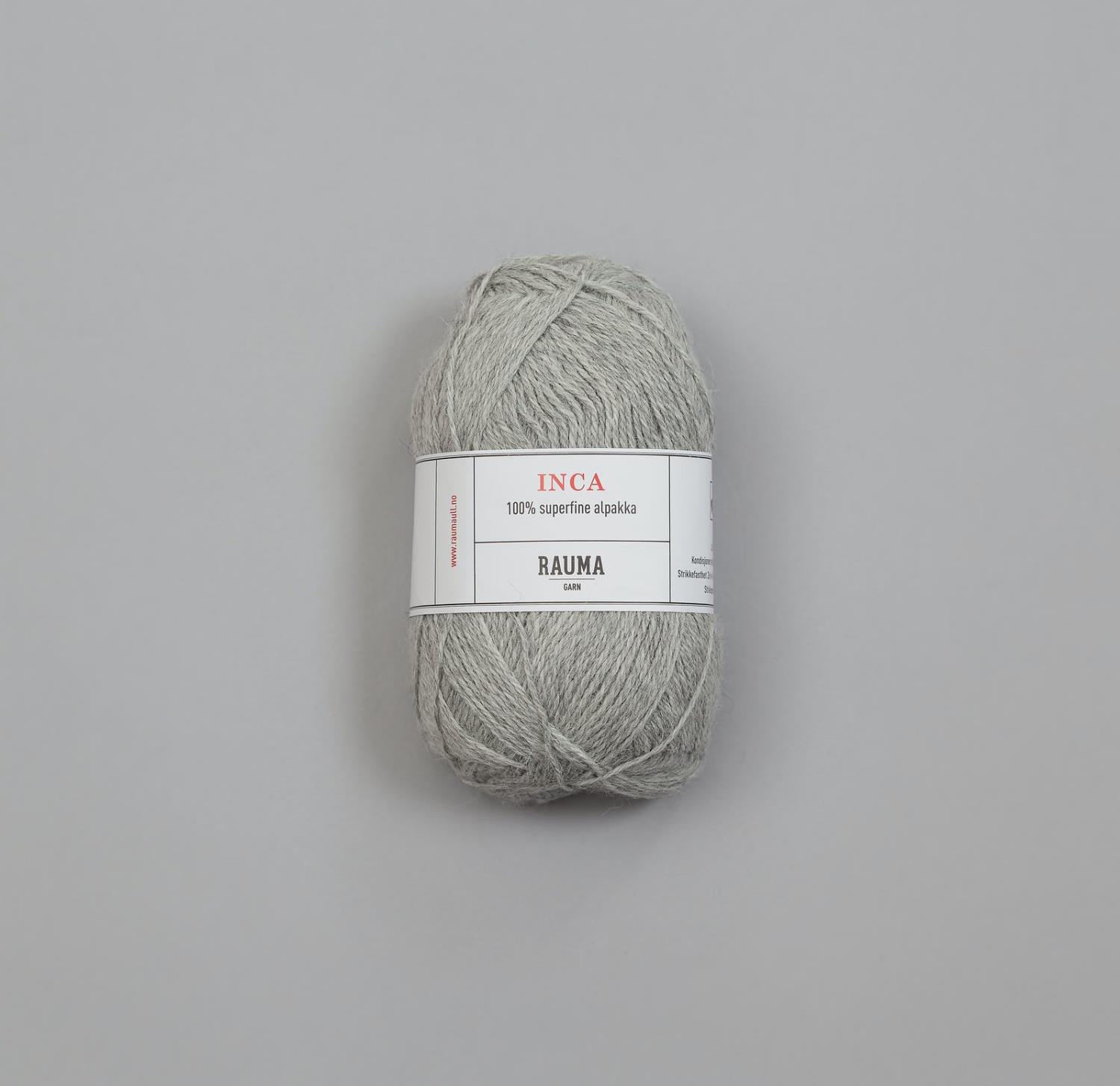 040 Inca Alpakka - lysgrå melert