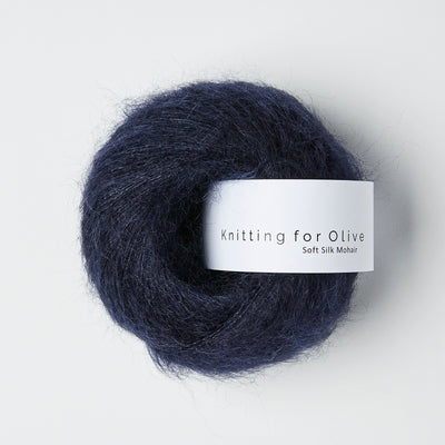 Soft Silk Mohair - marineblå