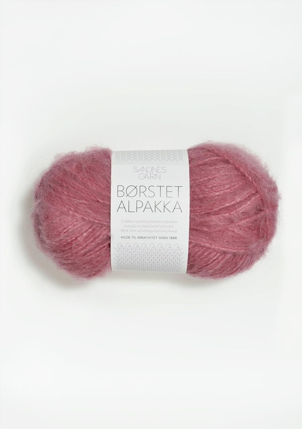 4324 Børstet Alpakka - varm rosa