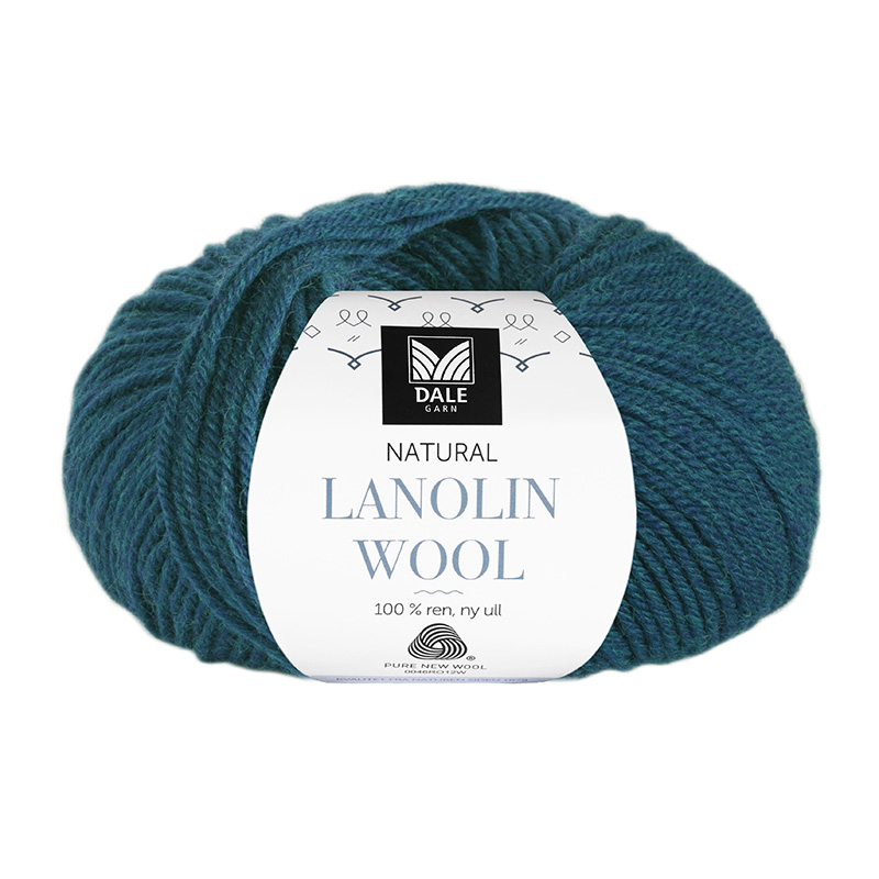 1451 Lanolin Wool -  petrol melert