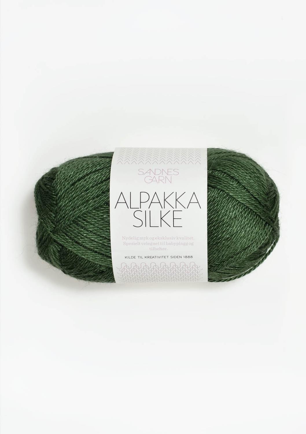 8264 Alpakka Silke - grønn