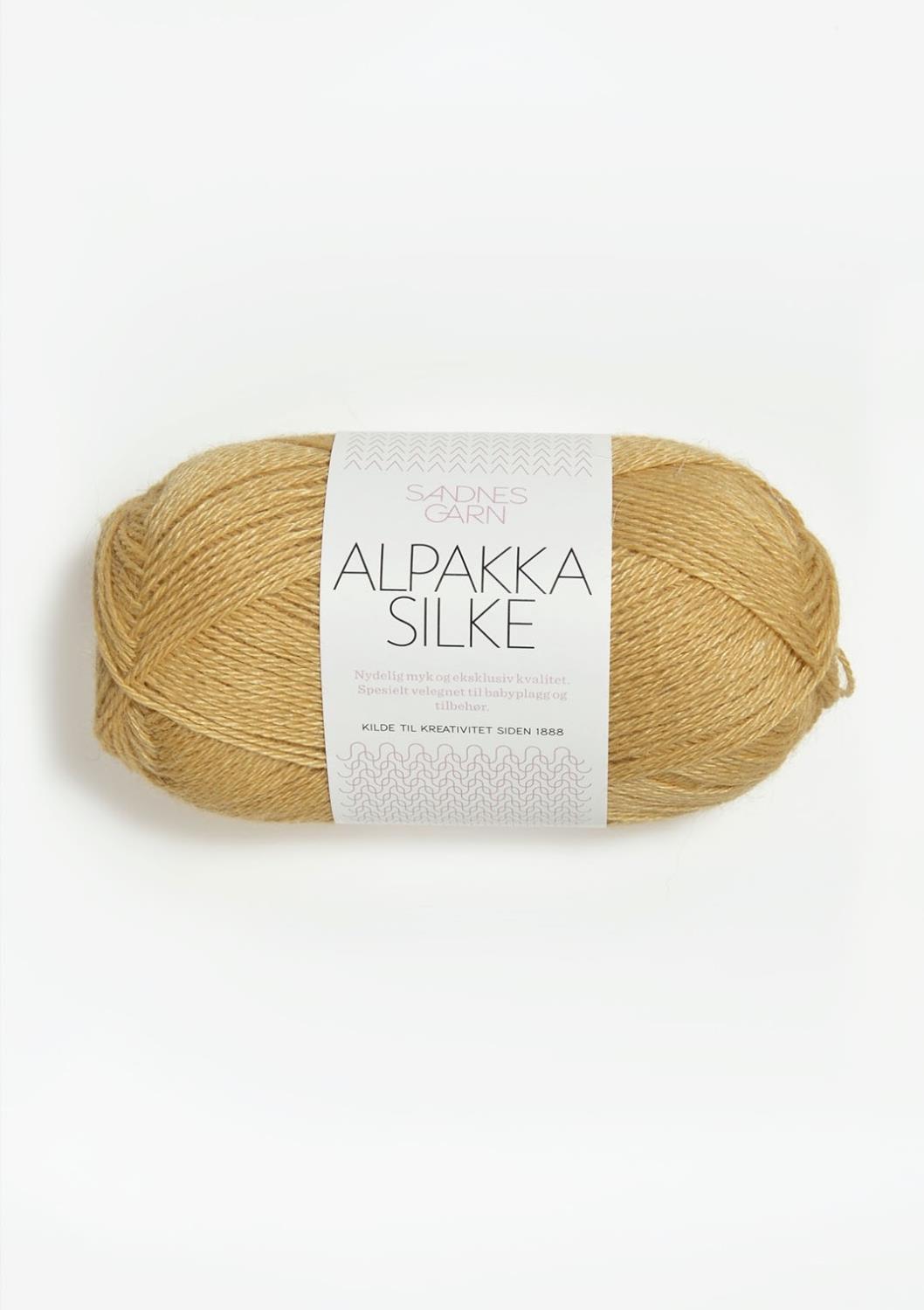 2113 Alpakka Silke - strågul