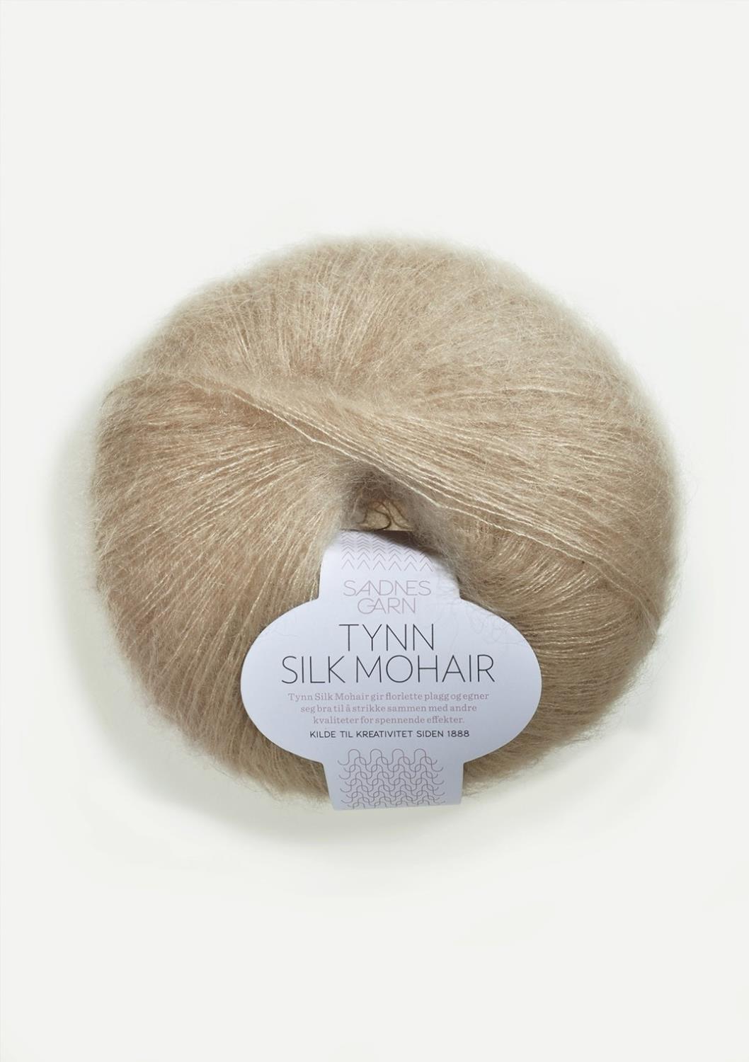 3021 Tynn Silk Mohair - lys beige