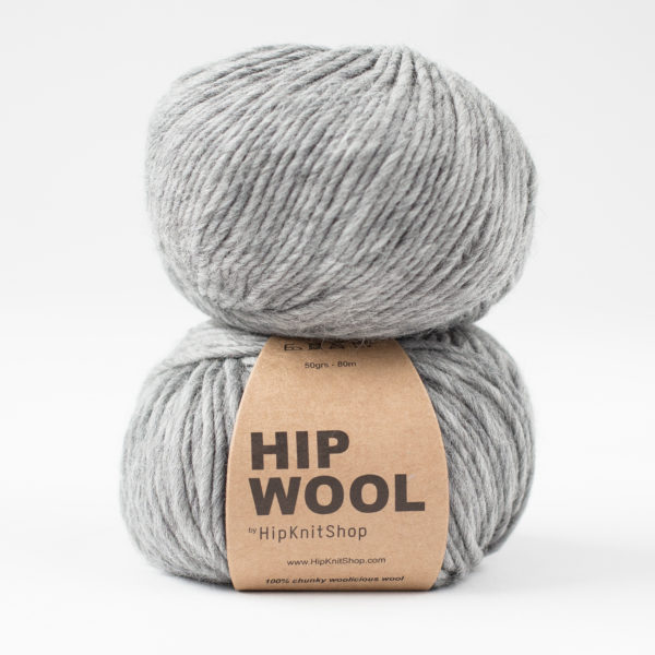 Hip Wool - cloudy dark grey blend