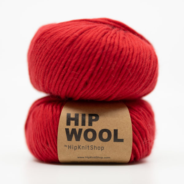 Hip Wool - very berry red
