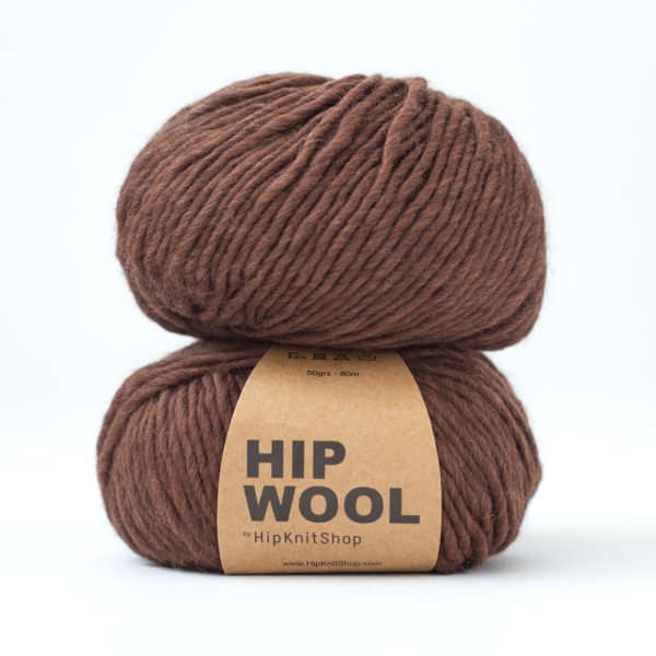 Hip Wool - chocolate crush dark brown blend