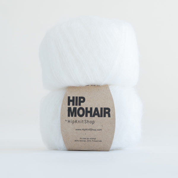 Hip Mohair - cotton ball white