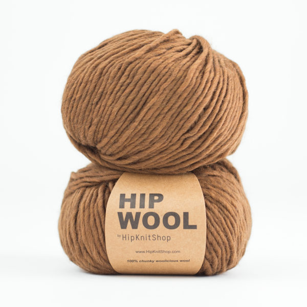 Hip Wool - cinnamon medium brown blend