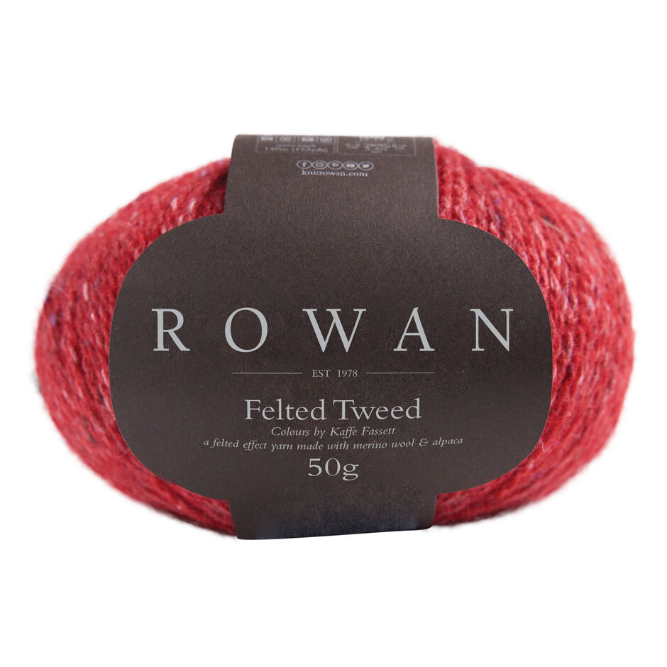 222 Felted Tweed - scarlet