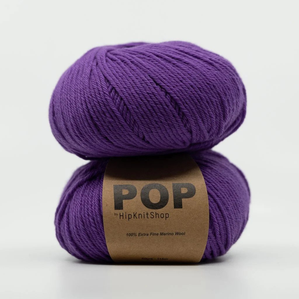 Hip Pop Merino - playful purple