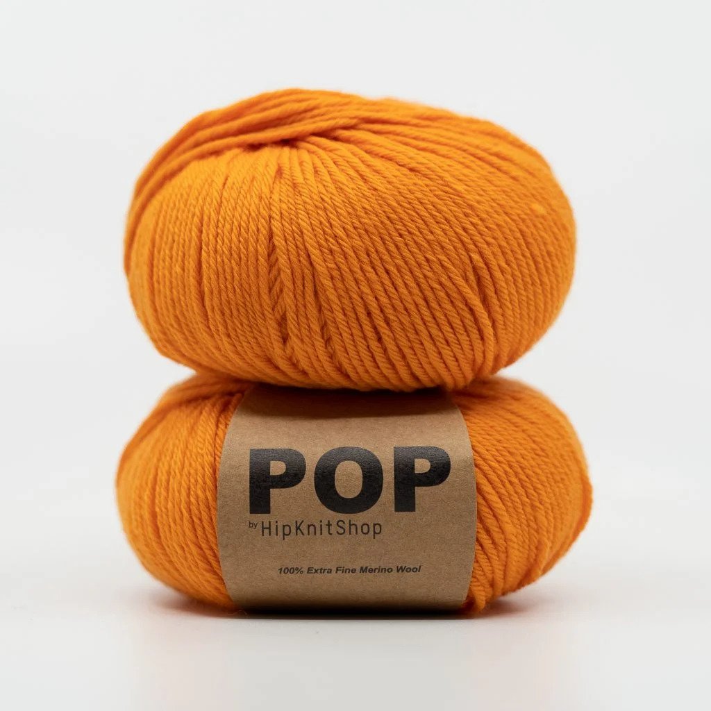 Hip Pop Merino - on fire orange