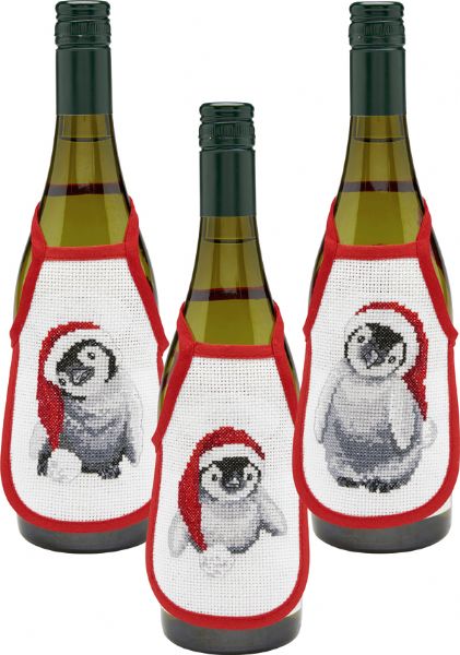Pingviner flaskeforkle 3-pk