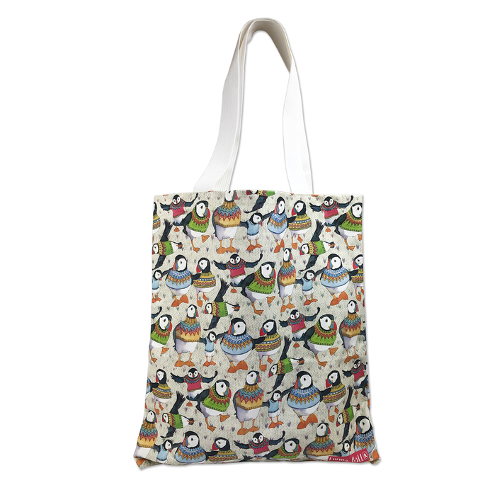 Tote bag - woolly puffins