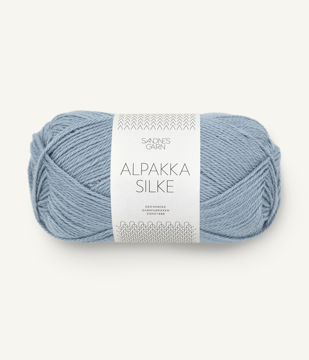 6041 Alpakka Silke - støvet blå