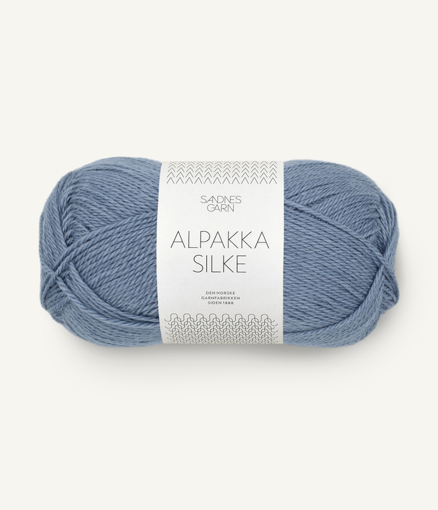 6052 Alpakka Silke - jeansblå