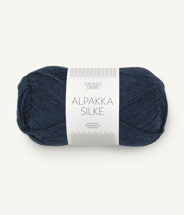 6081 Alpakka Silke - dyp blå