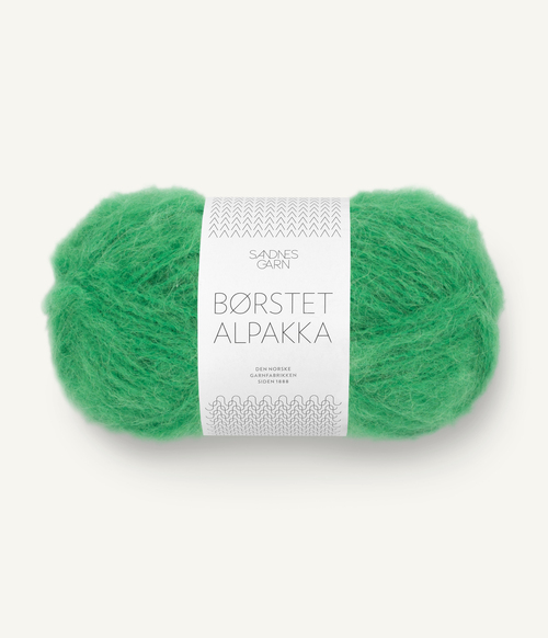 8236 Børstet Alpakka - jelly bean green