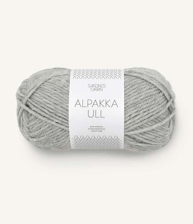 1042 Alpakka Ull - gråmelert