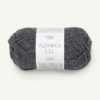 1053 Alpakka Ull - mørk gråmelert