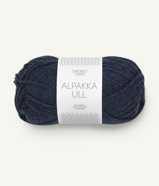 6081 Alpakka Ull - midnattsblå