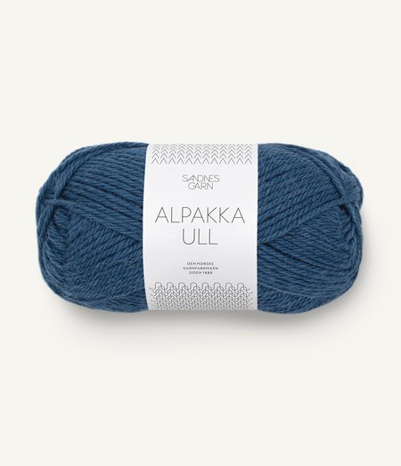 6364 Alpakka Ull - mørk blå