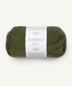 9573 Alpakka Ull - mosegrønn