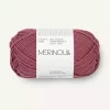 4344 Merinoull - mørk pudderrosa